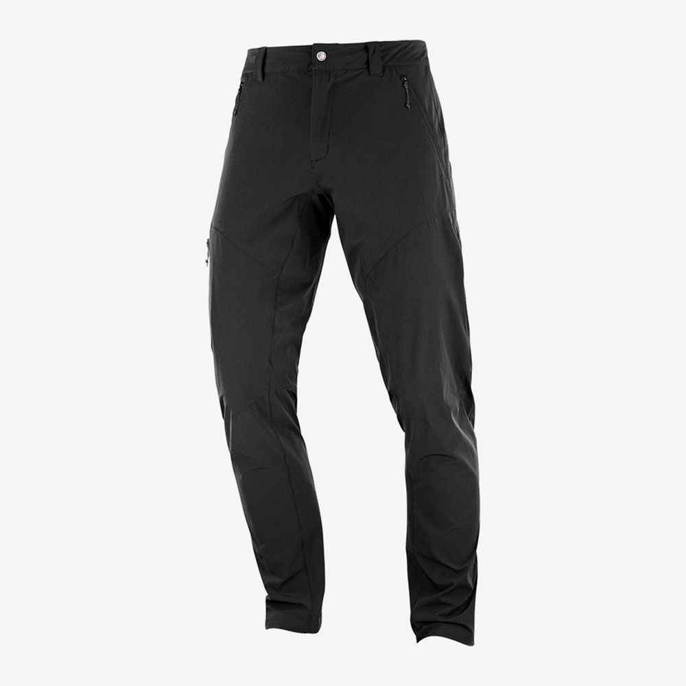 Men\'s Salomon WAYFARER TAPERED Pants Black | MQCAXO-765