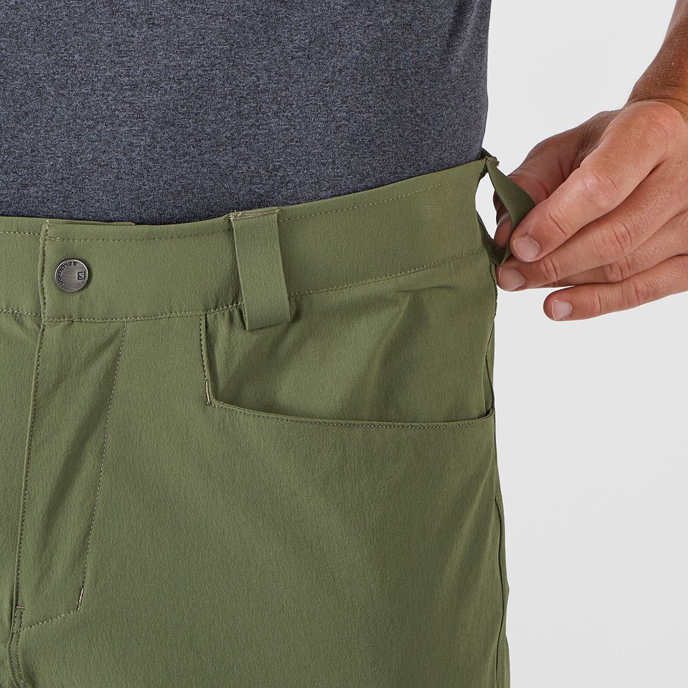 Men's Salomon WAYFARER TAPERED Pants Olive | GWJAZE-931