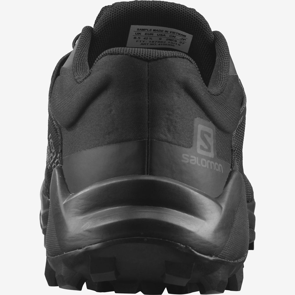Men's Salomon WILDCROSS GTX Trail Running Shoes Black | SAZXOL-546