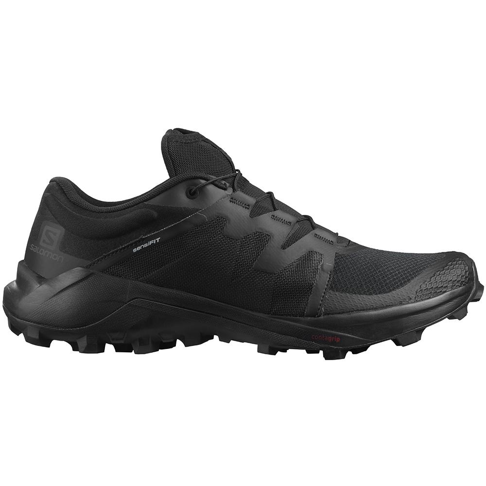 Men\'s Salomon WILDCROSS Trail Running Shoes Black | IZCEDT-539