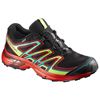 Men's Salomon WINGS FLYTE 2 GTX Trail Running Shoes Black / Dark Red | YBJHPS-256