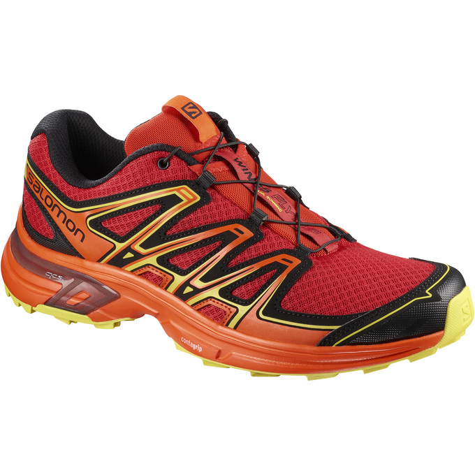 Men\'s Salomon WINGS FLYTE 2 Trail Running Shoes Orange | TNWPDV-530