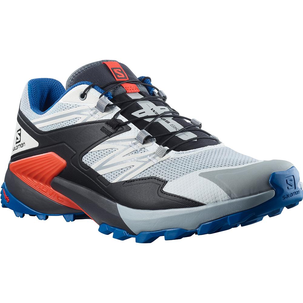 Men's Salomon WINGS SKY Running Shoes Blue | ALIGSK-960