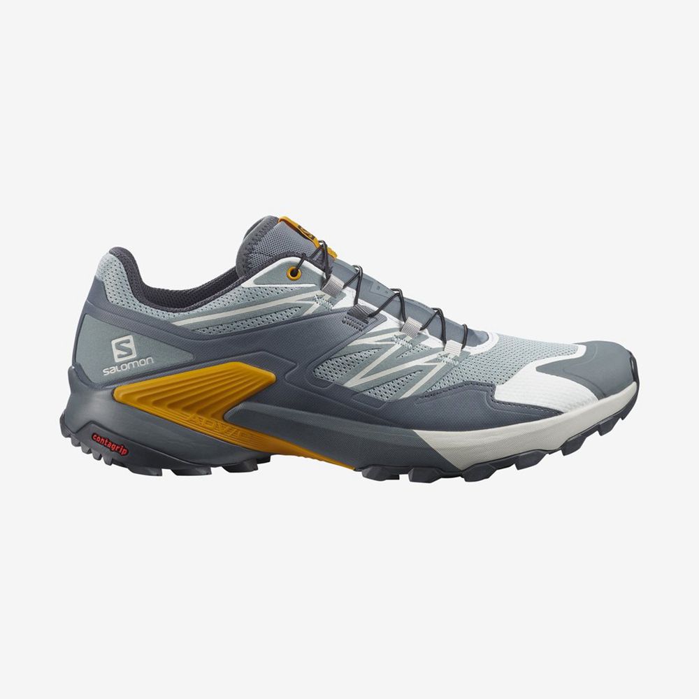 Men\'s Salomon WINGS SKY Trail Running Shoes Slategray | XUMEIN-548