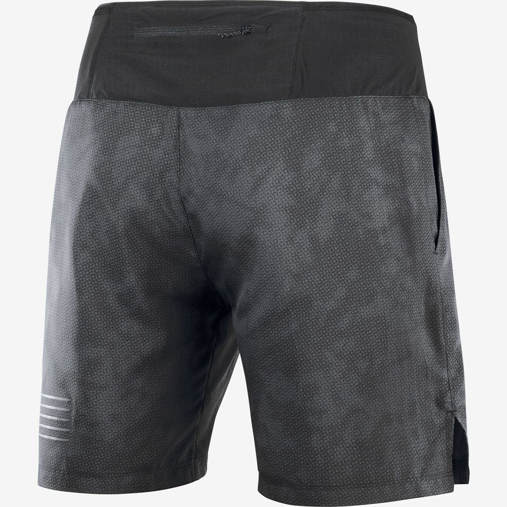 Men's Salomon XA 7 M Shorts Black | XQHWEG-514