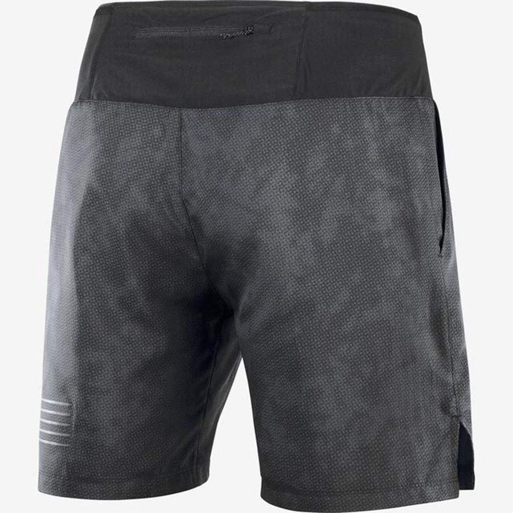 Men's Salomon XA 7 Shorts Black | BGEXWM-178