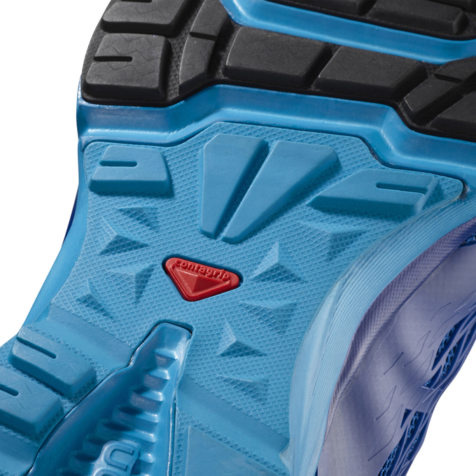 Men's Salomon XA AMPHIB Running Shoes Blue / Orange | XCWHPF-709