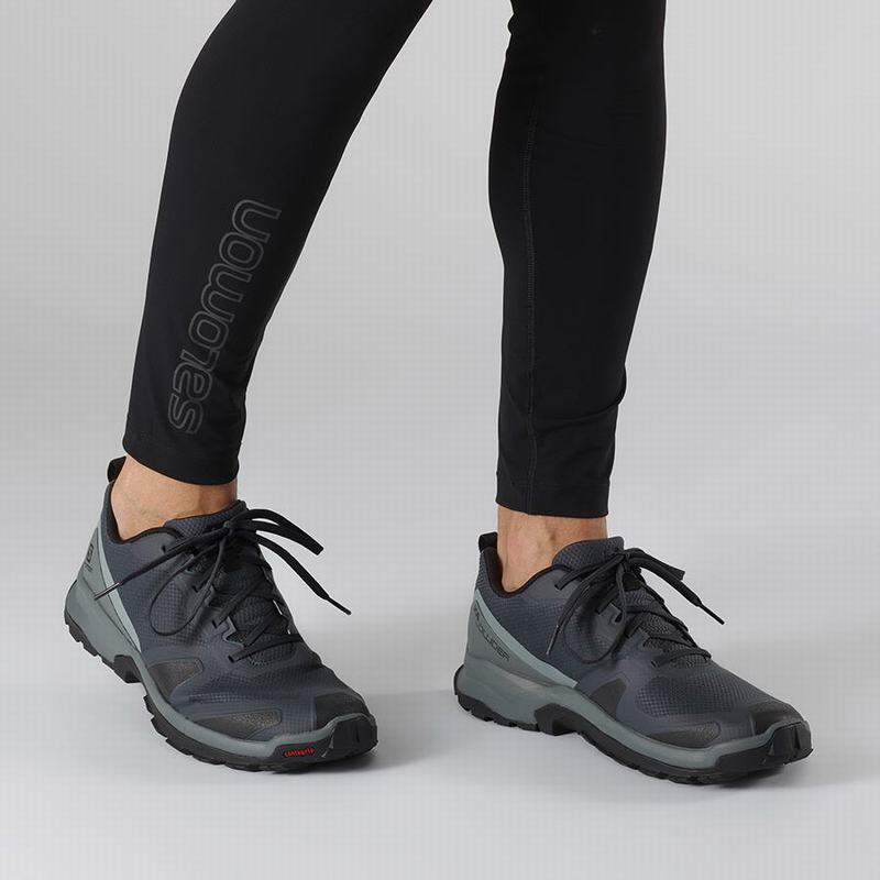 Men's Salomon XA COLLIDER Hiking Shoes Dark Blue / Black | ESRMAU-319