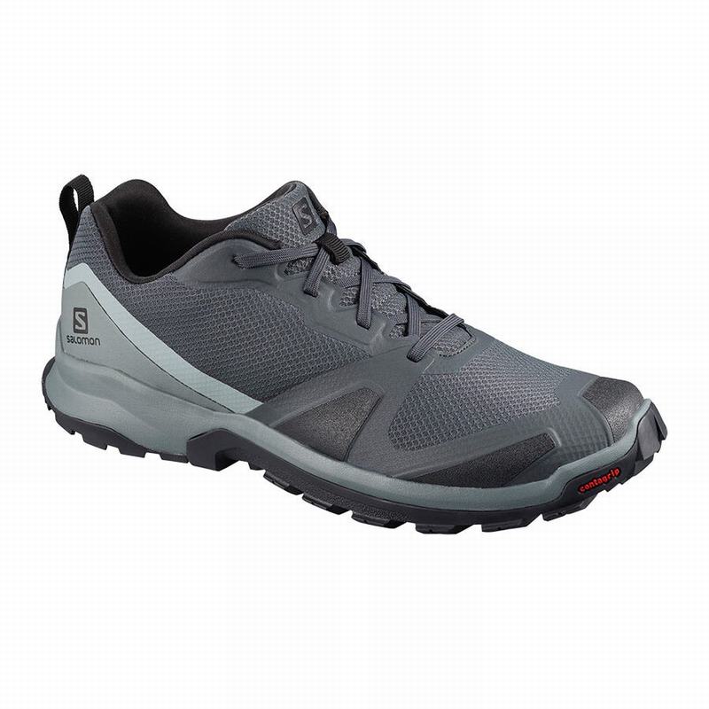 Men\'s Salomon XA COLLIDER Hiking Shoes Dark Blue / Black | ESRMAU-319