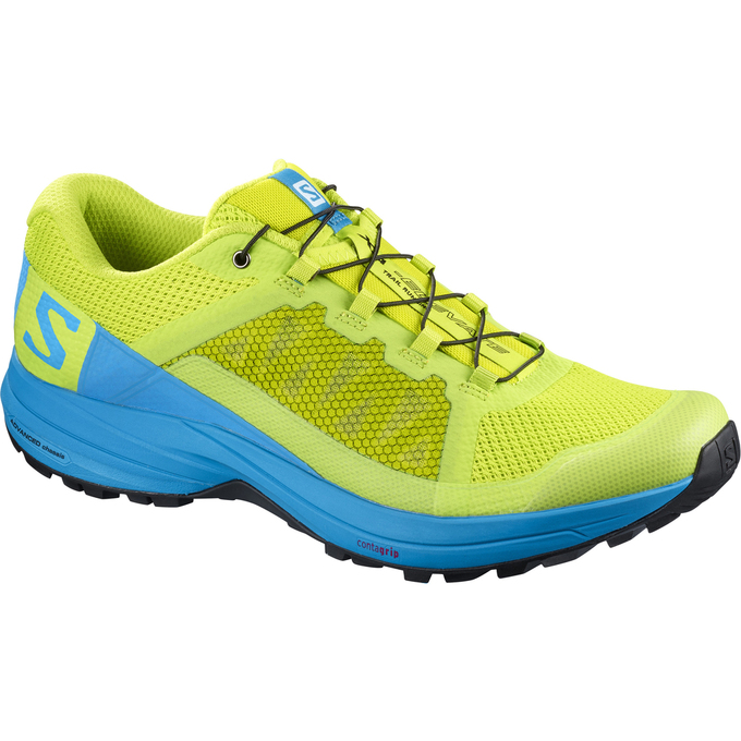 Men\'s Salomon XA ELEVATE Trail Running Shoes Yellow / Blue | ATRQXJ-430