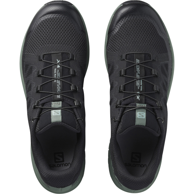 Men's Salomon XA ELEVATE Trail Running Shoes Black | ULSKRP-706