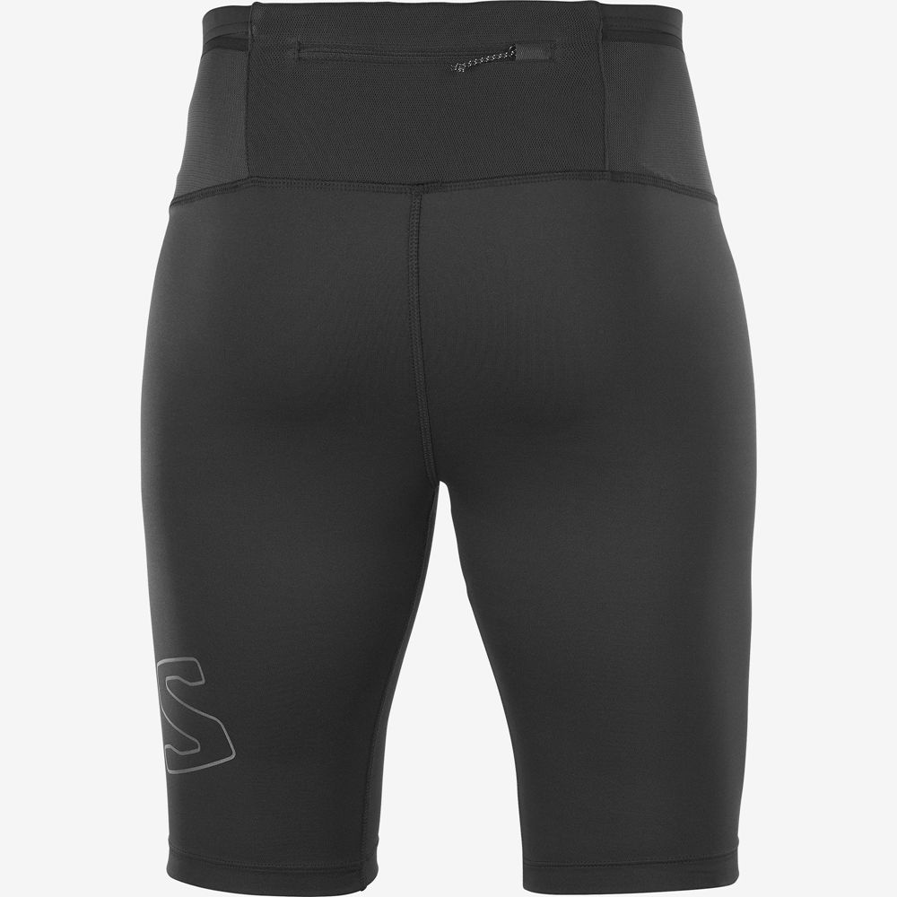 Men's Salomon XA HALF M Tights Black | YMXAPI-198