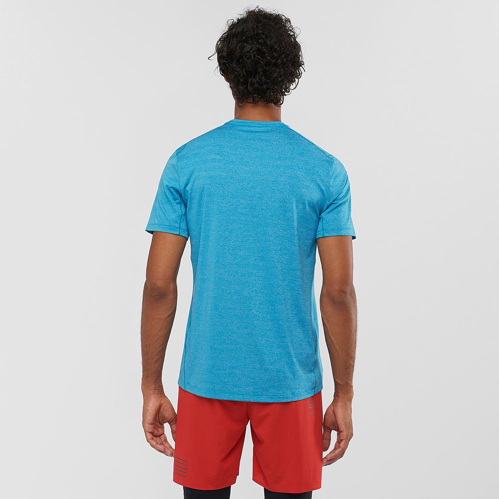 Men's Salomon XA M T Shirts Blue | ERVTDA-981