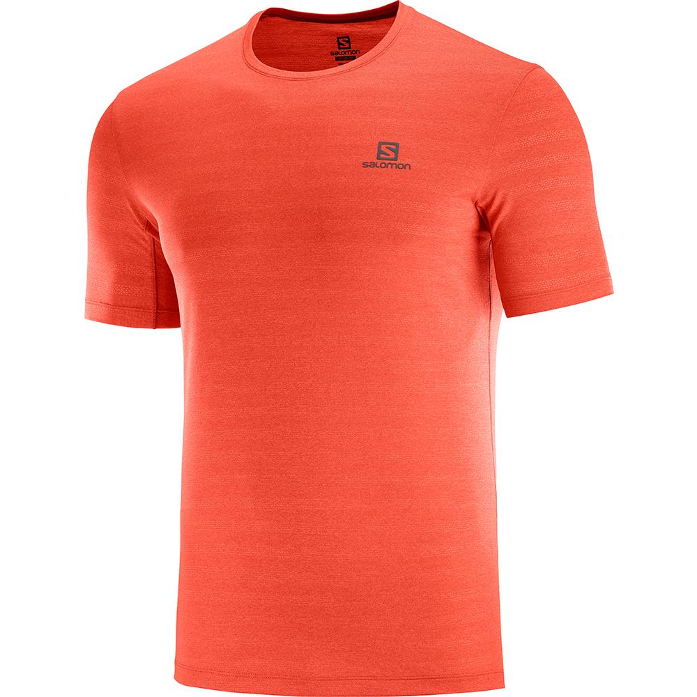 Men\'s Salomon XA M T Shirts Orangered | EAVQNM-058