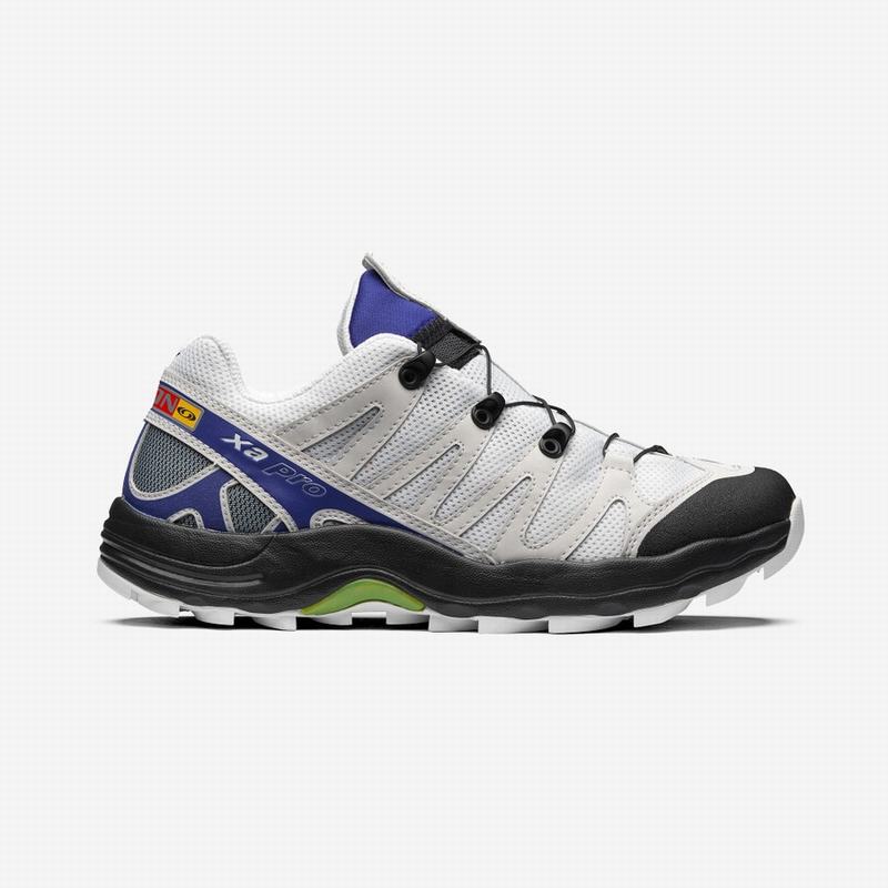 Men\'s Salomon XA PRO 1 Trail Running Shoes White / Blue | ELDYSF-768