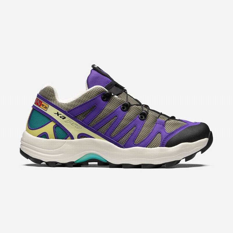 Men\'s Salomon XA PRO 1 Trail Running Shoes Light Turquoise Grey | FXHALC-126