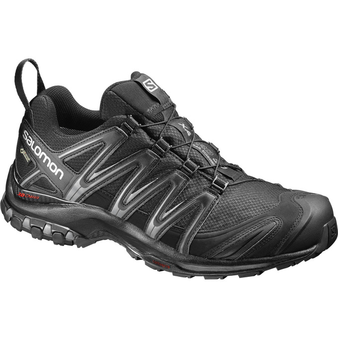 Men\'s Salomon XA PRO 3D GTX Trail Running Shoes Black | FREBXS-491