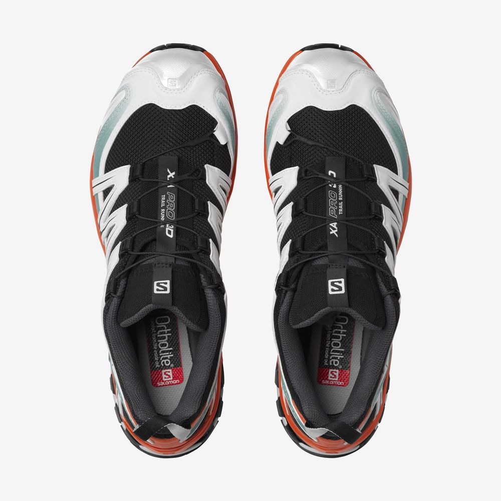 Men's Salomon XA PRO 3D Sneakers Black / Red Orange | SGFQMK-462