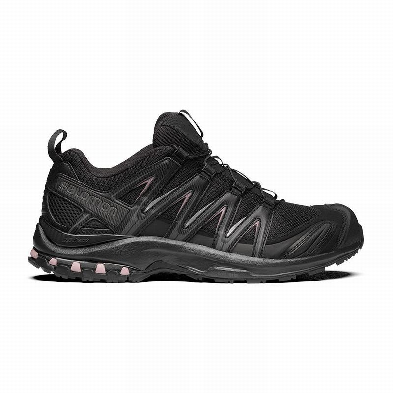 Men\'s Salomon XA PRO 3D Trail Running Shoes Black | JTLQBE-328