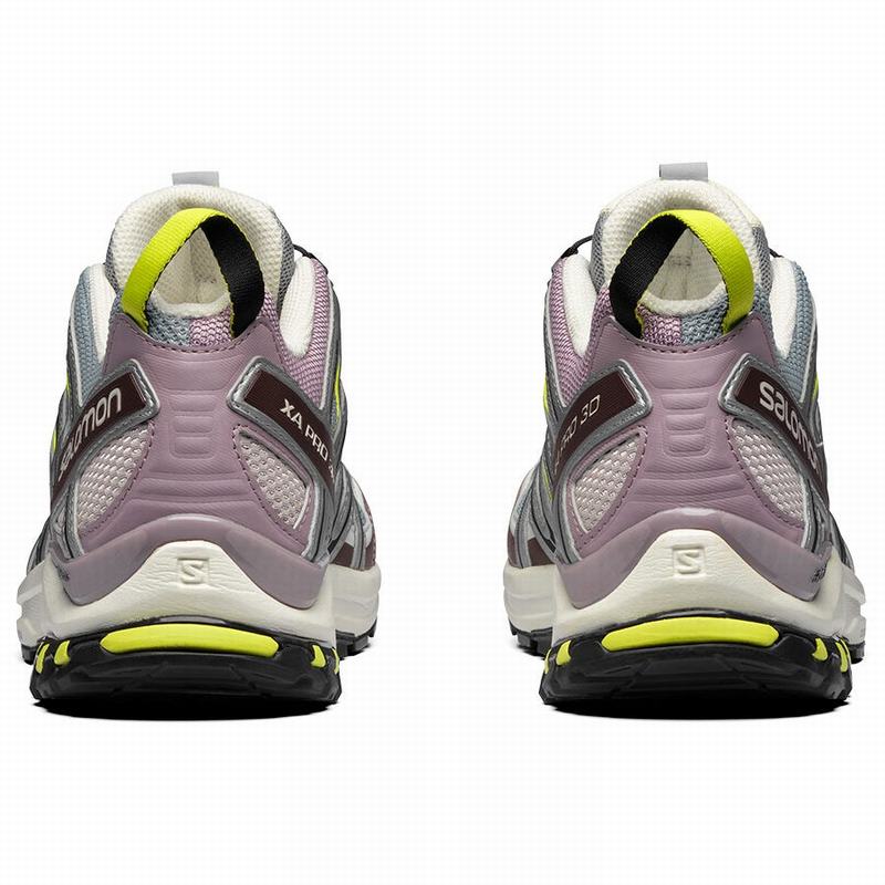 Men's Salomon XA PRO 3D Trail Running Shoes Silver / Light Green | PXBSIJ-804