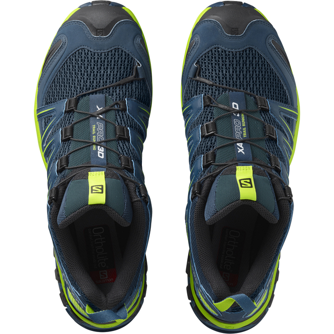 Men's Salomon XA PRO 3D Trail Running Shoes Yellow | QDSUKR-619