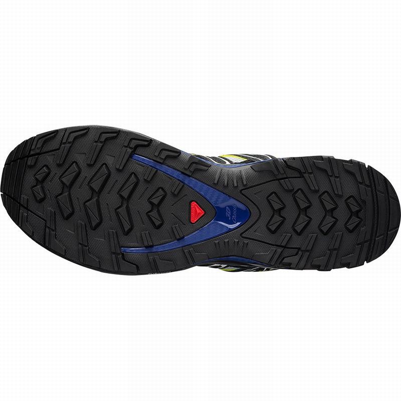 Men's Salomon XA PRO 3D Trail Running Shoes Blue / Black | YMHFNR-734