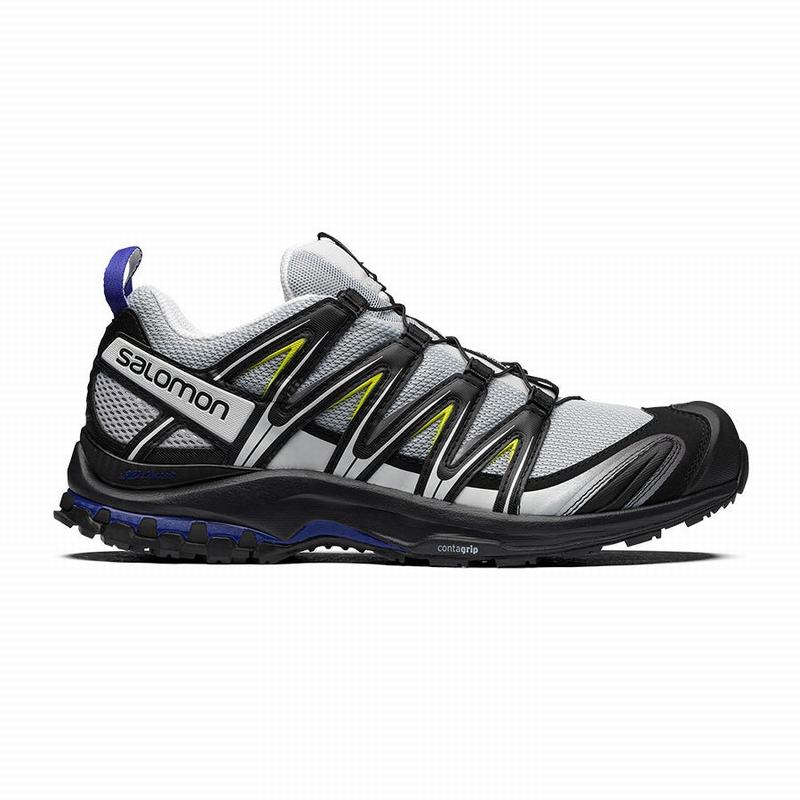 Men\'s Salomon XA PRO 3D Trail Running Shoes Blue / Black | YMHFNR-734