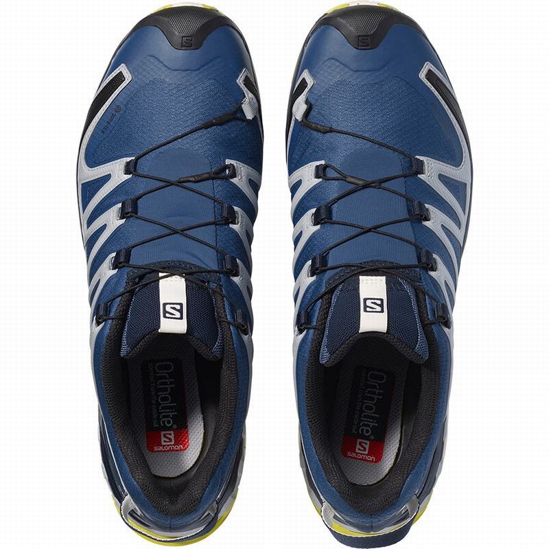 Men's Salomon XA PRO 3D V8 GORE-TEX Hiking Shoes Navy | NEUJFI-876