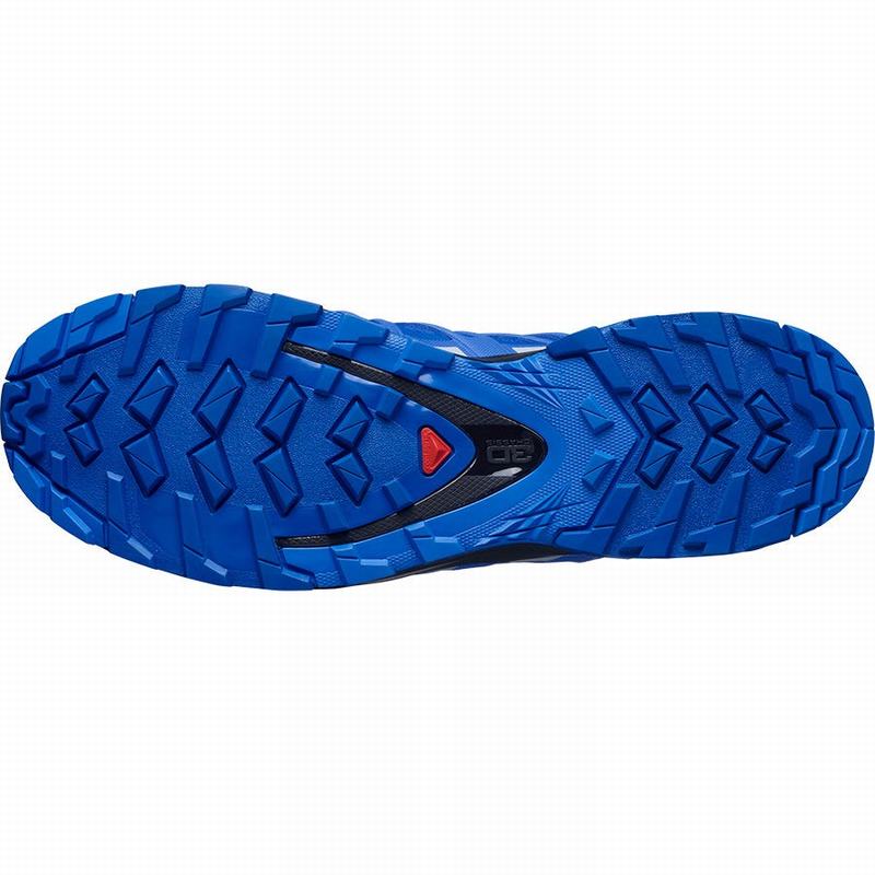 Men's Salomon XA PRO 3D V8 GORE-TEX Hiking Shoes Black / Blue | SYZIPX-135