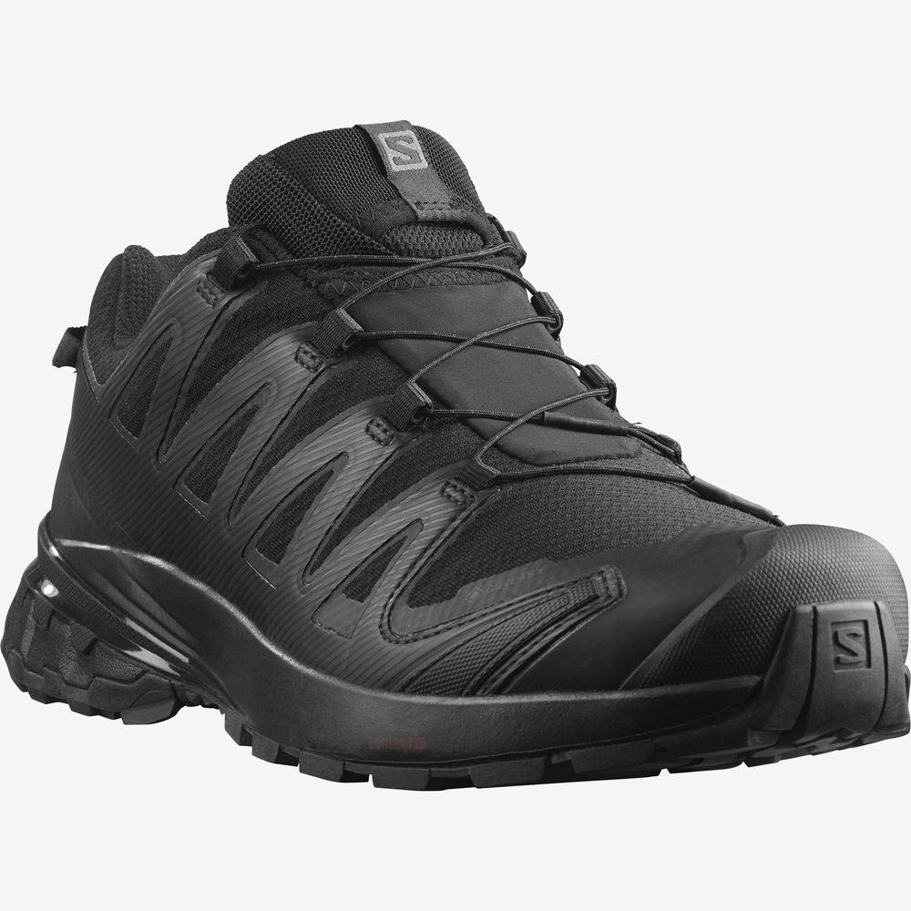 Men's Salomon XA PRO 3D V8 GORE-TEX Trail Running Shoes Black | DHISCP-896