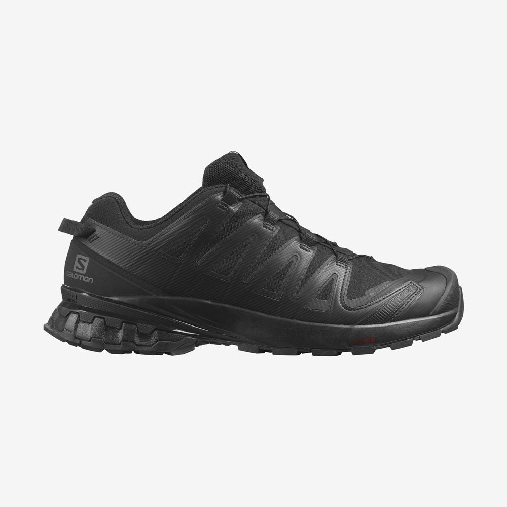 Men\'s Salomon XA PRO 3D V8 GORE-TEX Trail Running Shoes Black | DHISCP-896