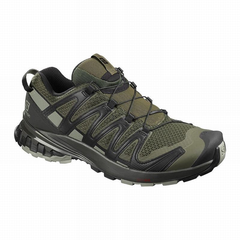 Men\'s Salomon XA PRO 3D V8 Hiking Shoes Olive | AXTCPO-074
