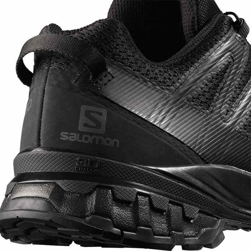 Men's Salomon XA PRO 3D V8 Hiking Shoes Black | LYDJAS-709
