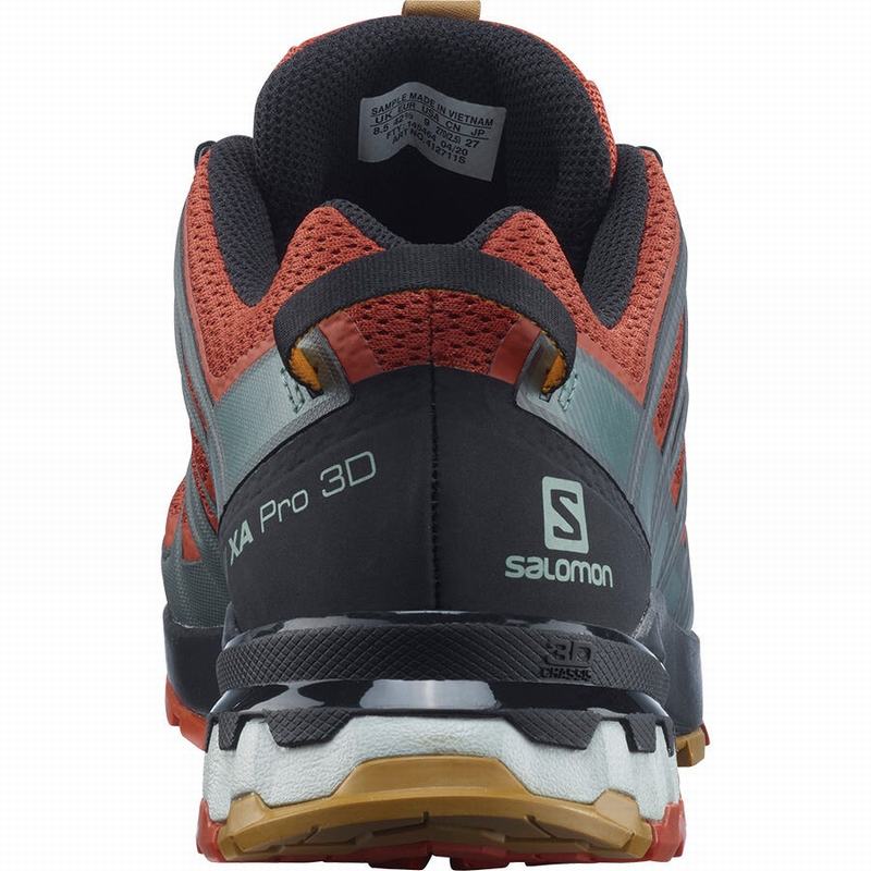 Men's Salomon XA PRO 3D V8 Trail Running Shoes Black | KJCUBA-196