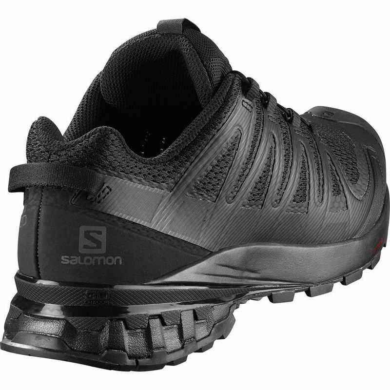 Men's Salomon XA PRO 3D V8 WIDE Hiking Shoes Black | RHGOAB-418