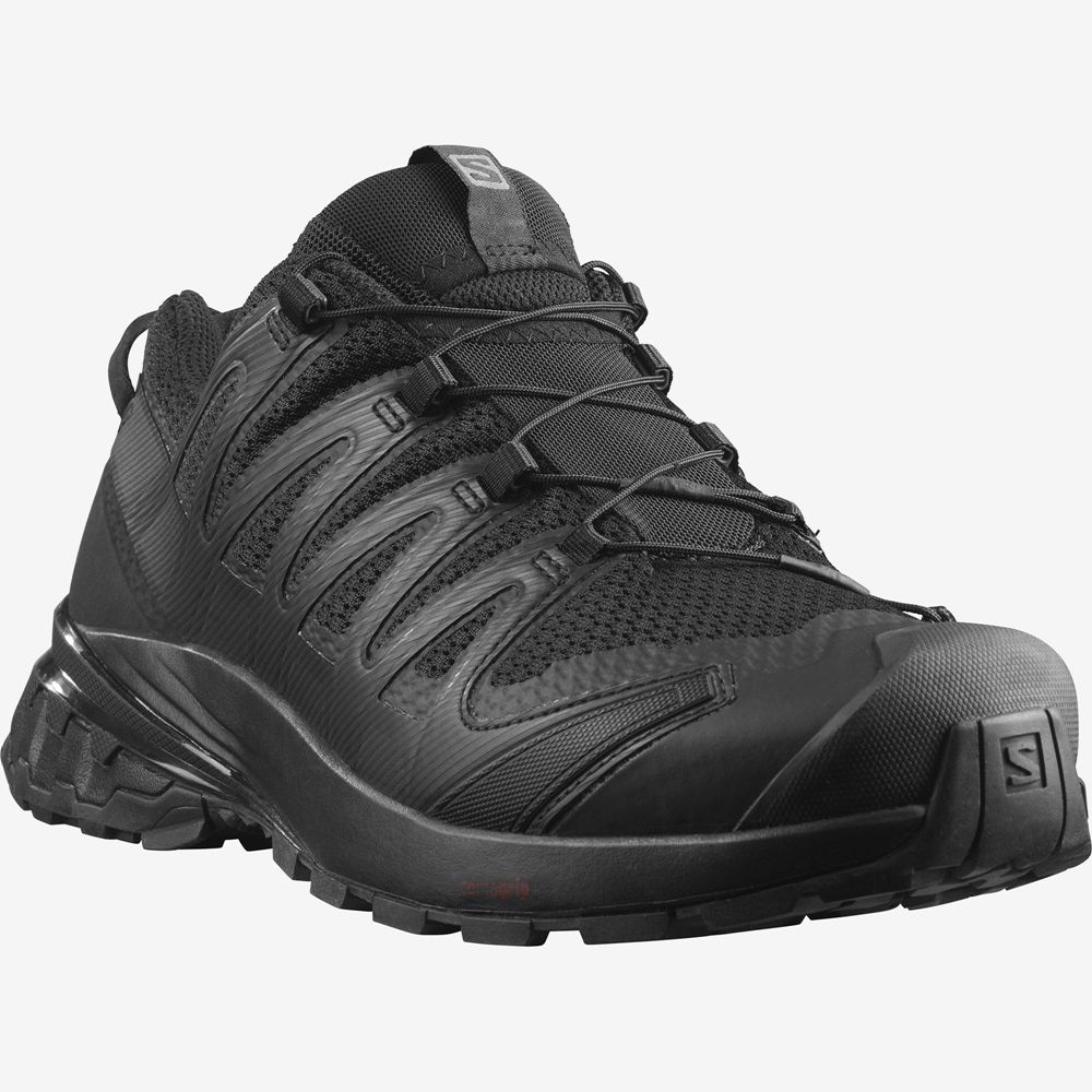 Men's Salomon XA PRO 3D V8 WIDE Trail Running Shoes Black | EBFVNH-578