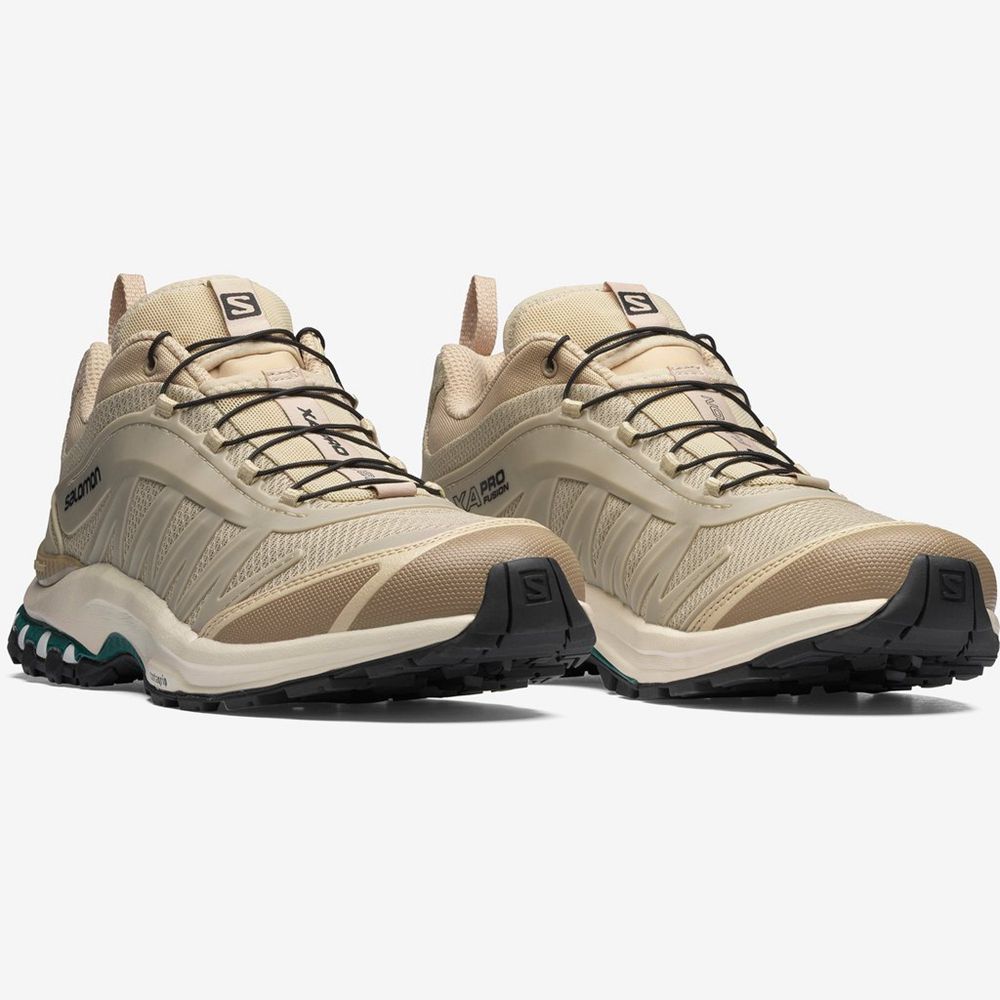 Men's Salomon XA-PRO FUSION ADVANCED Sneakers Khaki | YONZAL-981