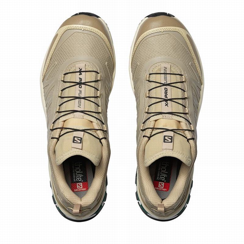 Men's Salomon XA-PRO FUSION ADVANCED Trail Running Shoes Brown | JNIZGB-210