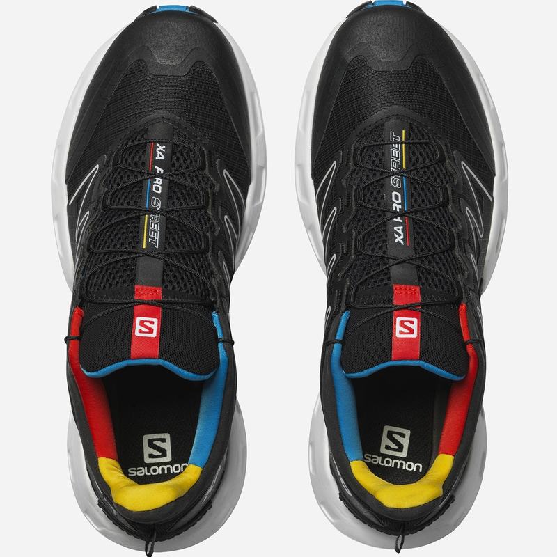 Men's Salomon XA PRO STREET Trail Running Shoes White / Black | ULCSWB-235