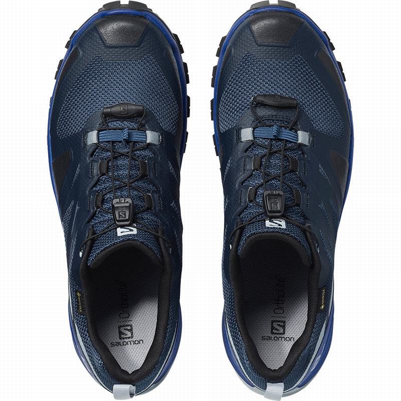 Men's Salomon XA ROGG GTX Trail Running Shoes Navy / Black | SIVZEK-963