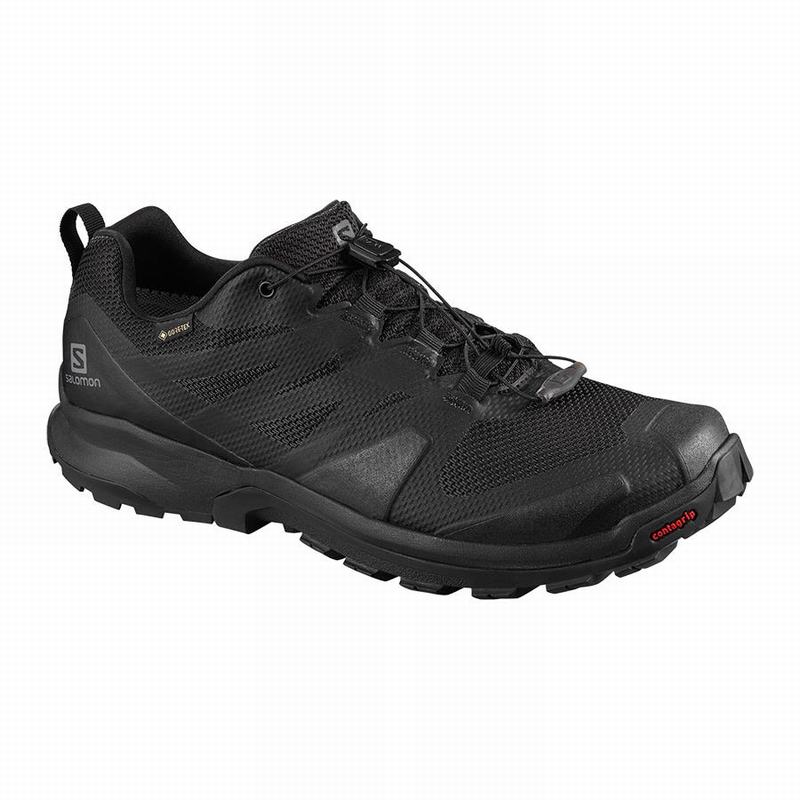 Men\'s Salomon XA ROGG GTX Trail Running Shoes Black | YJKUBC-823