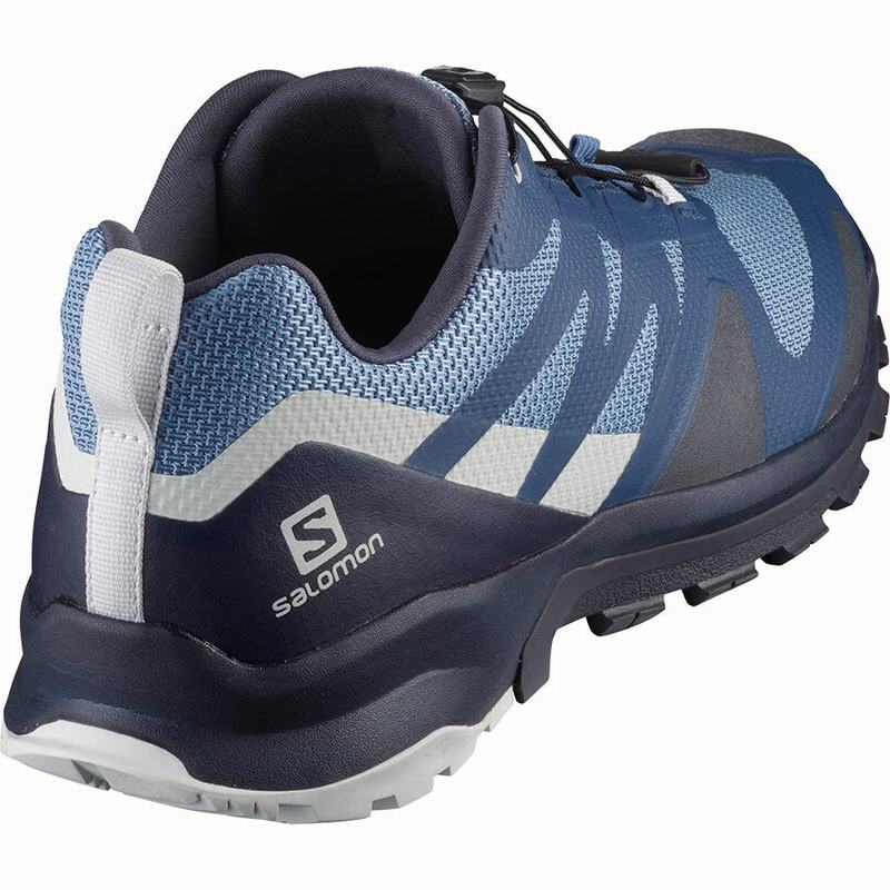 Men's Salomon XA ROGG Hiking Shoes Blue | RPHOBF-214