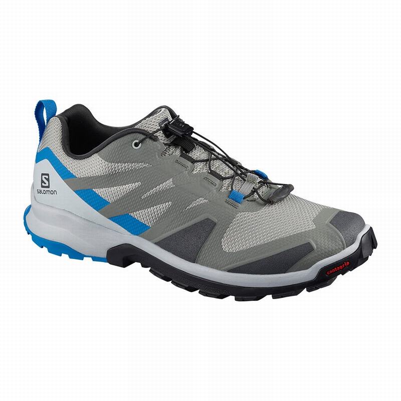 Men\'s Salomon XA ROGG Hiking Shoes Grey / Black | FMSDJG-718