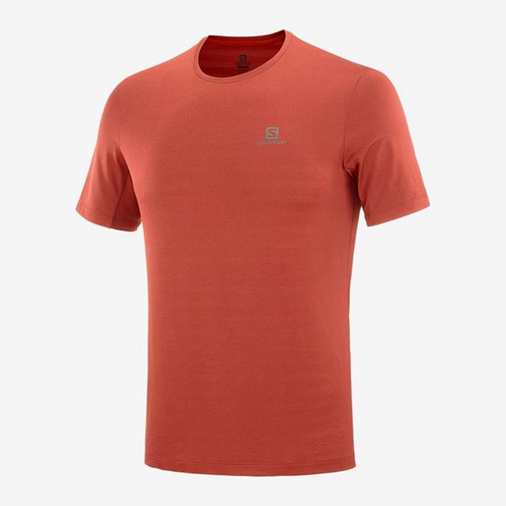 Men's Salomon XA T Shirts Orangered | WDYFIG-068