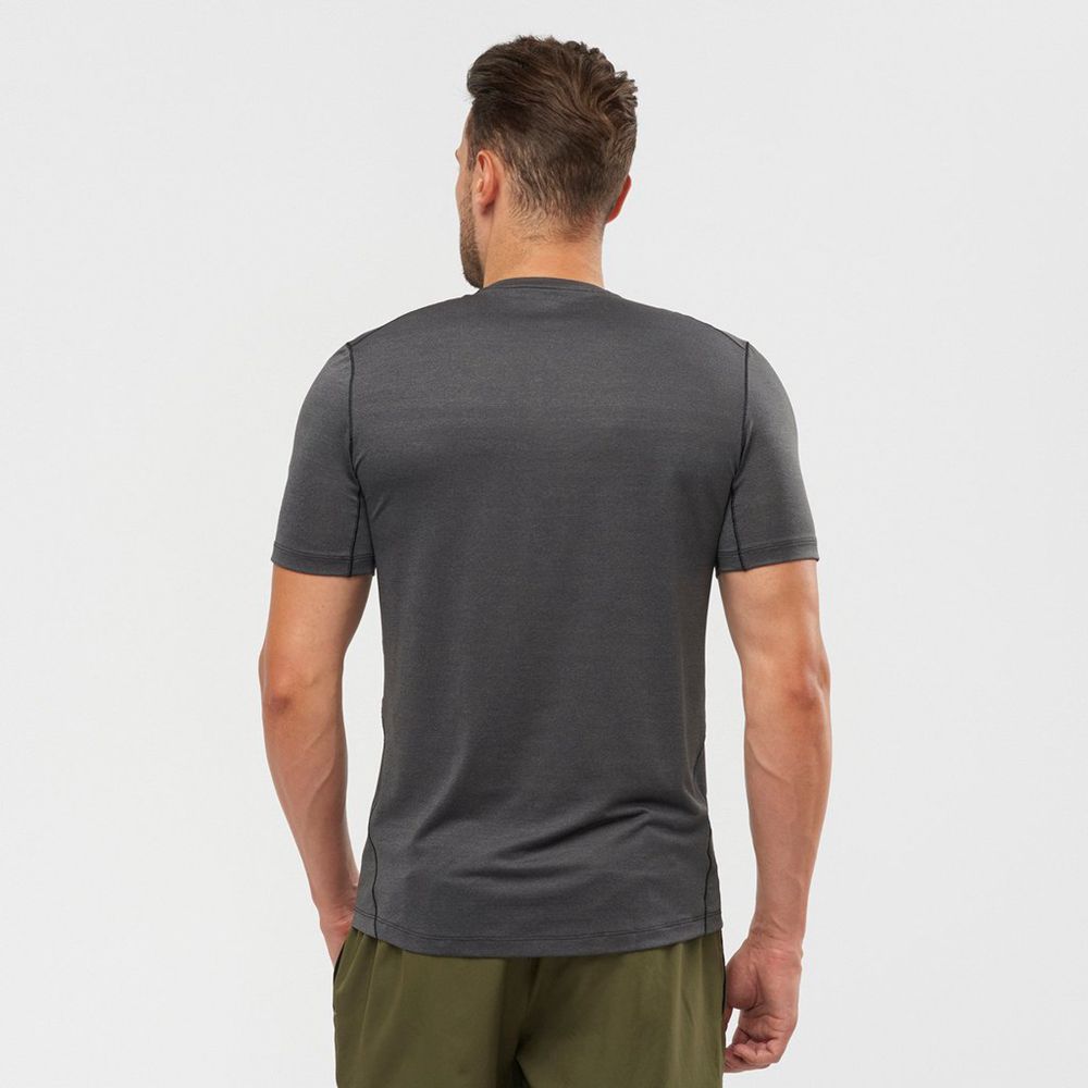 Men's Salomon XA Tops Black | RLABIE-364