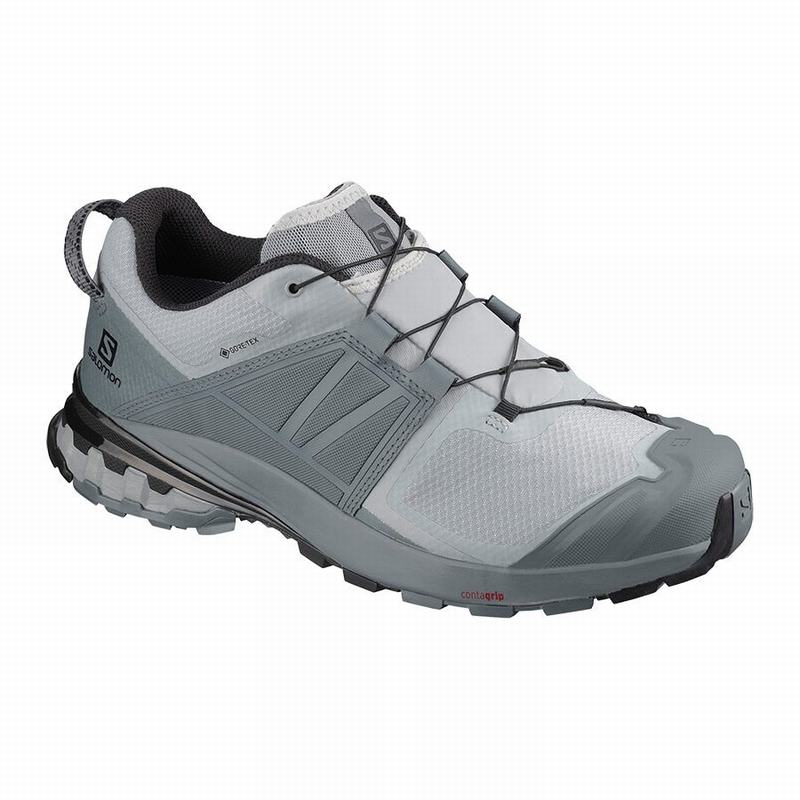 Men\'s Salomon XA WILD GORE-TEX Trail Running Shoes Grey | BVPOMQ-301