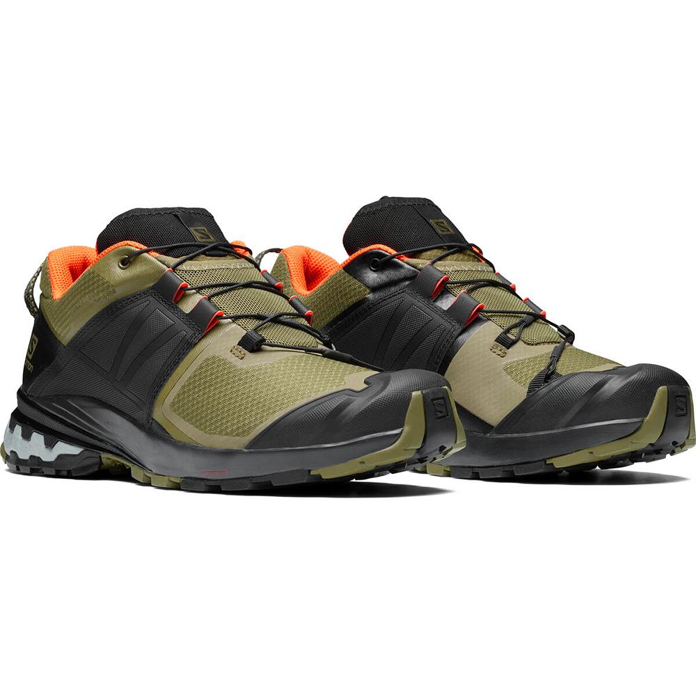 Men's Salomon XA WILD Trail Running Shoes Olive | OTGLVY-146