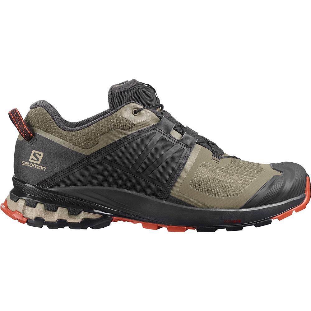 Men\'s Salomon XA WILD Trail Running Shoes Black | VJPNQY-478