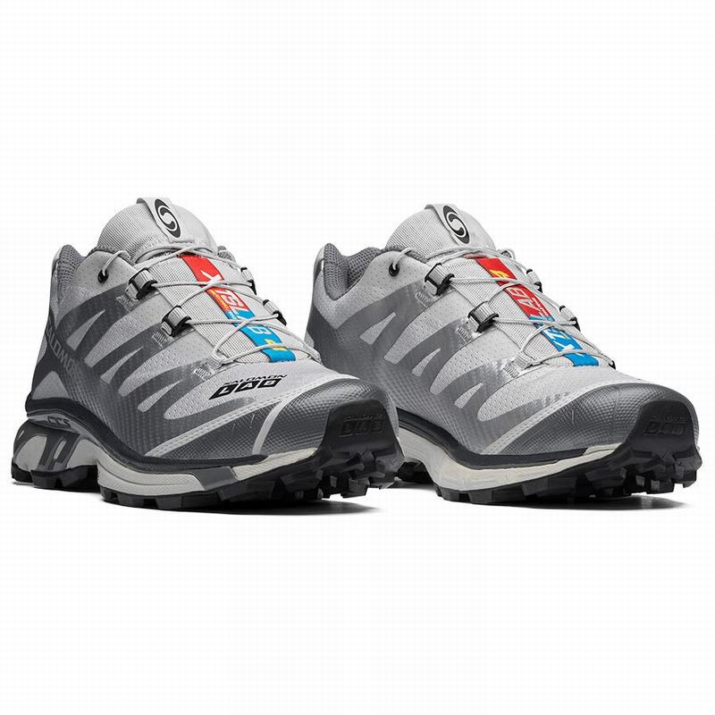 Men's Salomon XT-4 ADVANCED Trail Running Shoes Silver Metal / Grey | FKWSYT-723