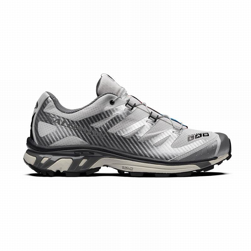 Men\'s Salomon XT-4 ADVANCED Trail Running Shoes Silver Metal / Grey | FKWSYT-723